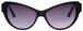 1 - Современные женские солнцезащитные очки Megapolis 593 BLACK - фото спереди