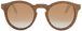 Большие круглые солнцезащитные очки Woodeez Round (светло-коричневые) - фото спереди