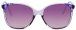 1 - Женские солнцезащитные очки DP69 DPS055-02 в цветной полупрозрачной оправе - фото спереди