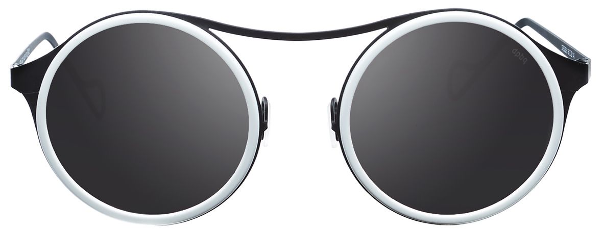 1 - Круглые женские оверсайз очки DP69 DPS078-05 в оправе черного цвета - фото спереди