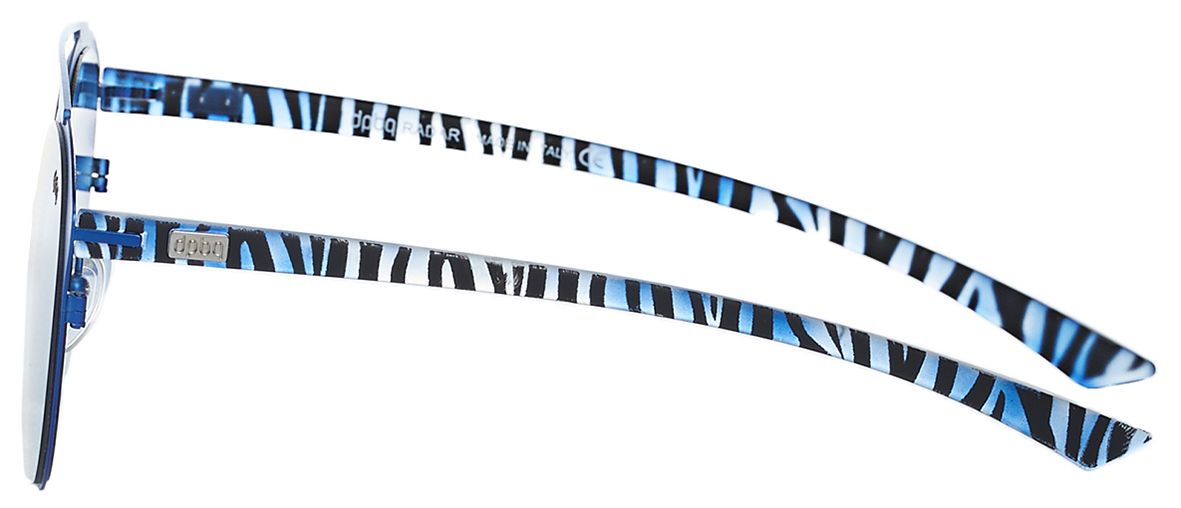 3 - Женские солнцезащитные очки DP69 DPS045-06 синие с цветными заушниками - фото сбоку