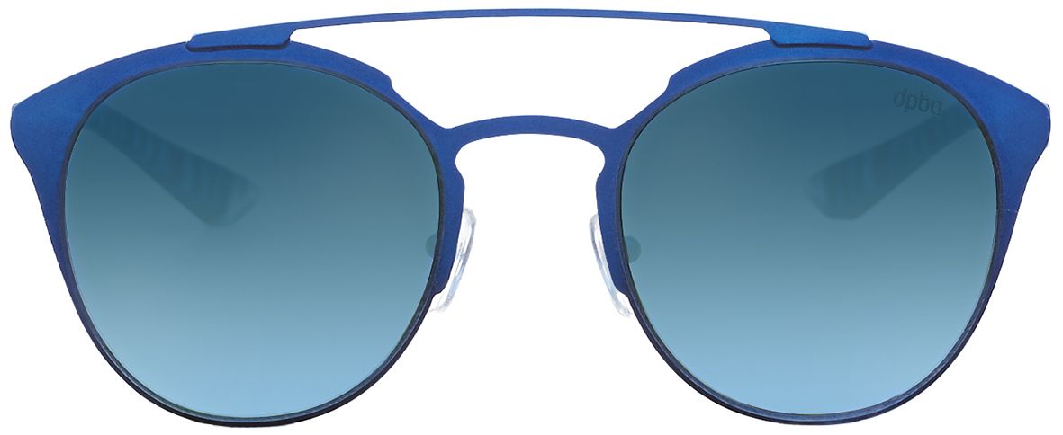 1 - Женские солнцезащитные очки DP69 DPS045-06 синие с цветными заушниками - фото спереди