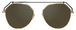 1 - Солнцезащитные очки 40 Million Moira GLD/BLK 630 в необычной оправе геометрической формы - фото спереди