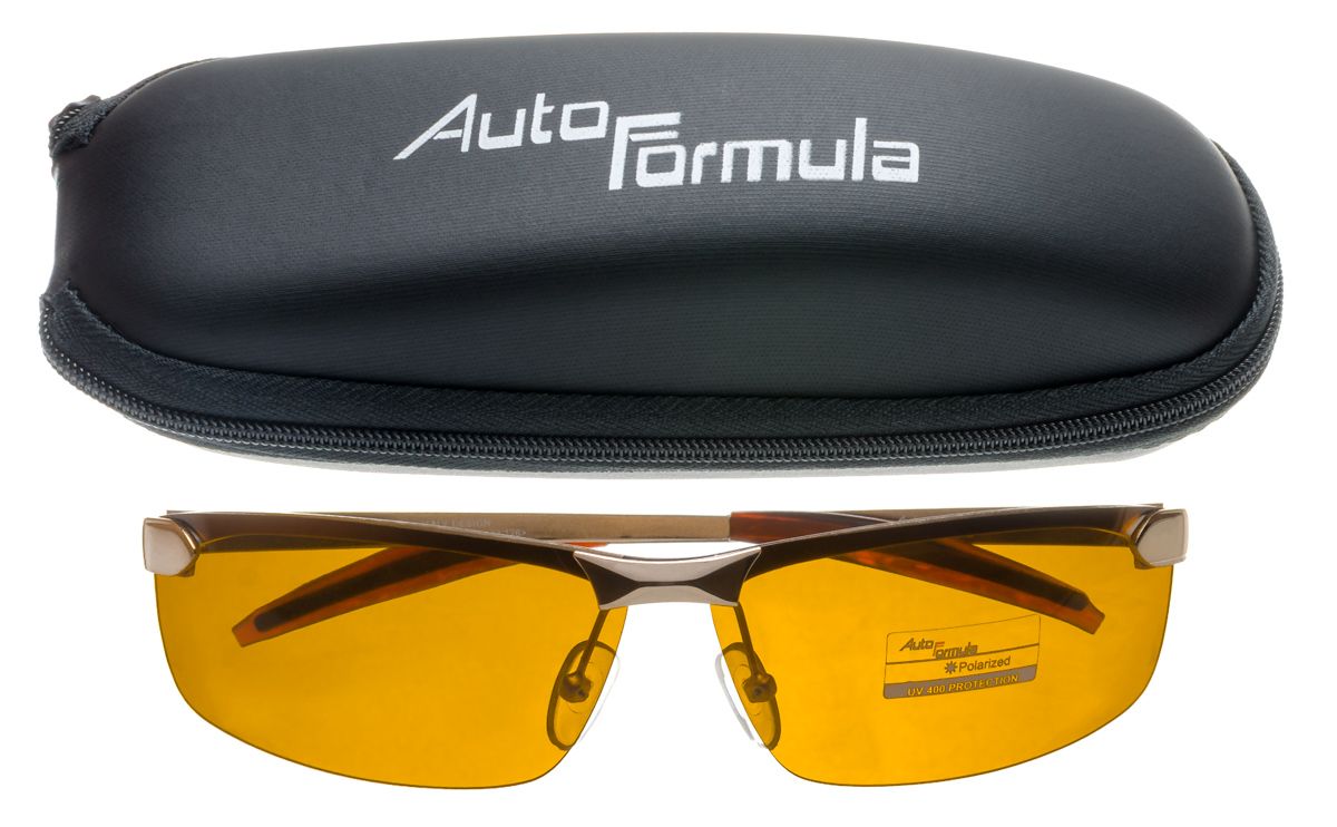 Очки антифары мужские Auto Formula 2736-Af c.1 - фото очков с футляром