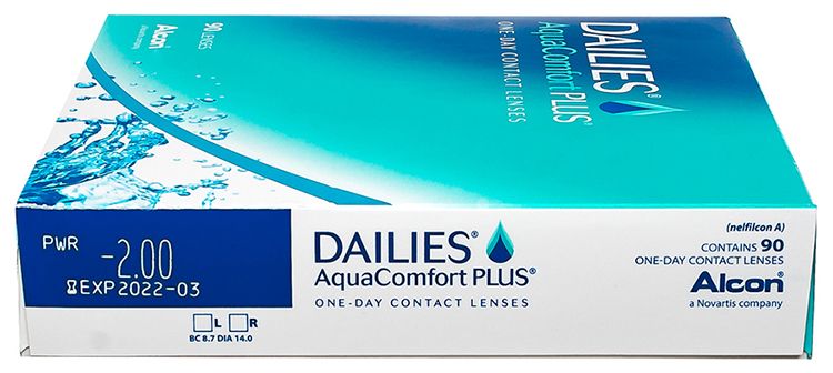 DAILIES Aqua Comfort Plus 90pk - фото сбоку